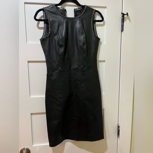 Philipp Plein leather cocktail dress